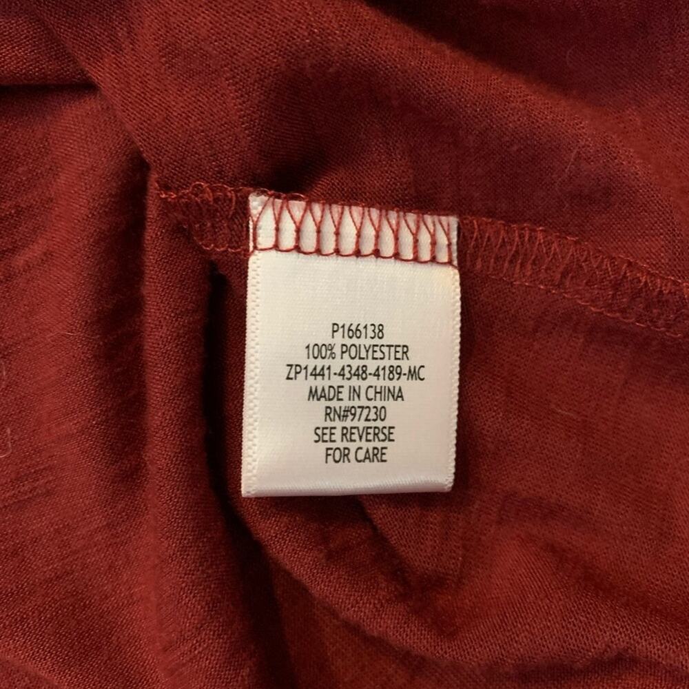 Burgundy Knit Button Down Top - image 6